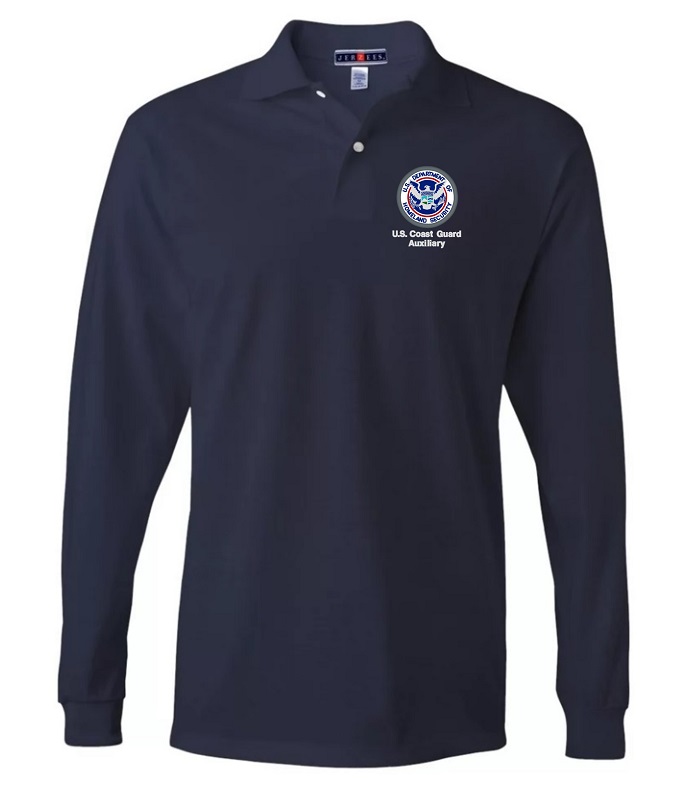 (image for) US Coast Guard Auxiliary Polo L/S